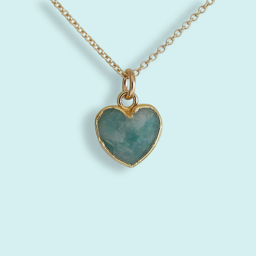 Amazonite Heart of Stone Necklace