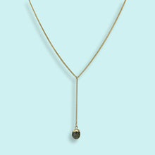 Load image into Gallery viewer, Faceted Labradorite Stone Y-Drop Necklace