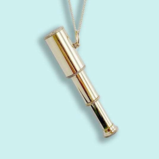 Gold Telescope Necklace