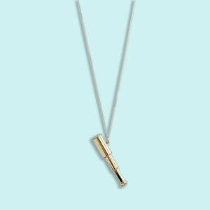 Gold Telescope Necklace