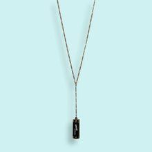 Load image into Gallery viewer, Black Long Y-drop Harmonica Necklace