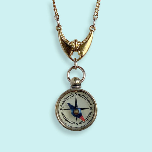 Deco Direction Compass Necklace