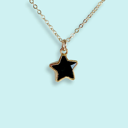 Onyx Star Stone Necklace