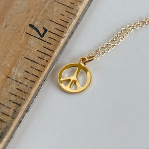 Tiny Peace Necklace