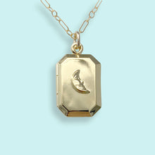 Load image into Gallery viewer, Man-in-the-Moon Locket Necklace