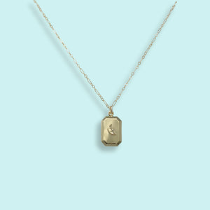 Man-in-the-Moon Locket Necklace