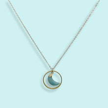 Load image into Gallery viewer, Amazonite Moon Halo Necklace