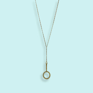 Long Y-drop Magnifying Glass Necklace