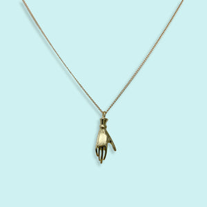 Delicate Touch Hand Necklace