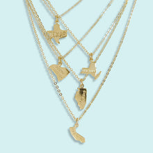 Load image into Gallery viewer, Gold State Necklace