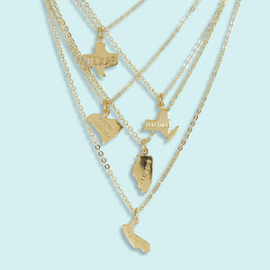 Gold State Necklace
