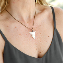 Load image into Gallery viewer, White Cow Skull Necklace