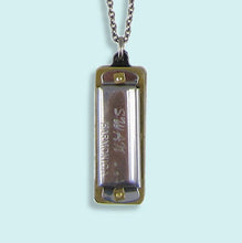Load image into Gallery viewer, Silver Harmonica Necklace