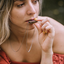 Load image into Gallery viewer, Silver Harmonica Necklace