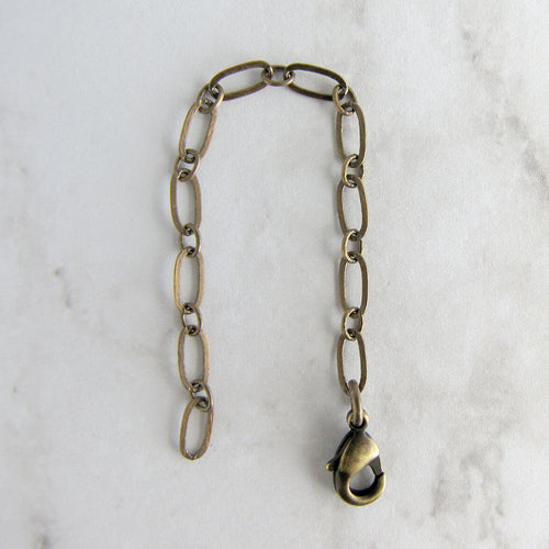 Aged Brass 3 Inch Extender Chain