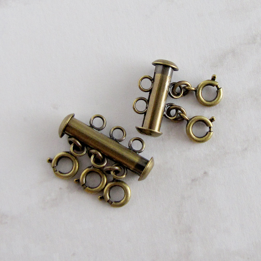 Aged Brass Layering Detangler Clasp