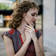 Load image into Gallery viewer, Elongated Diamond Hoop Earrings