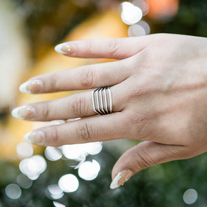 Silver Line Ring