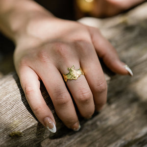 Gold Bat Ring