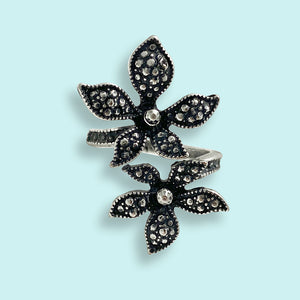 Silver Lily Flower Ring