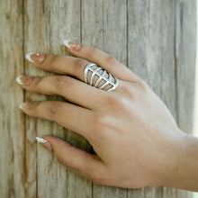 Load image into Gallery viewer, Silver Gladiator Ring