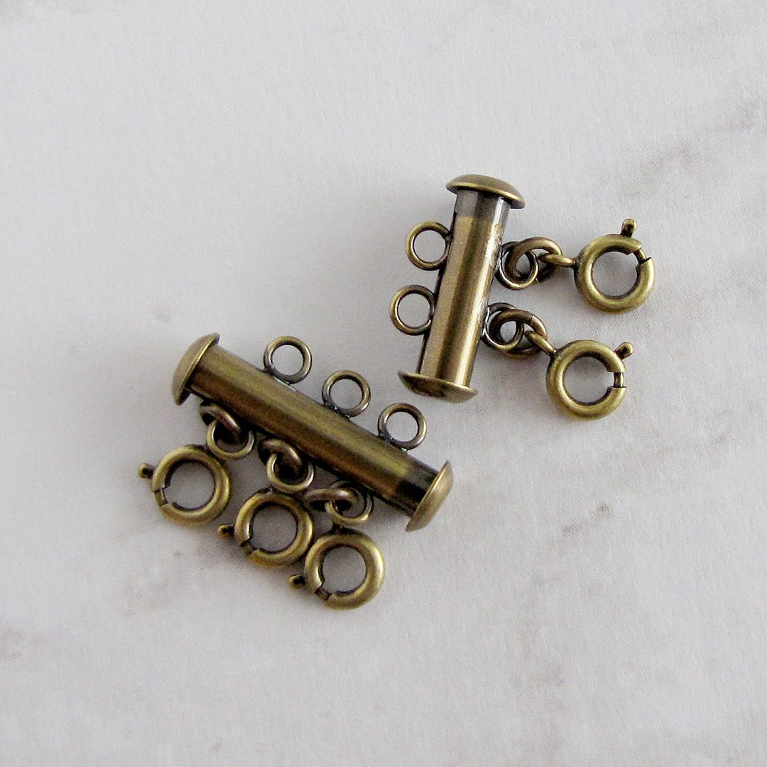 Aged Brass Layering Detangler Clasp - Ornamental Things