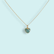 Amazonite Heart of Stone Necklace - Ornamental Things