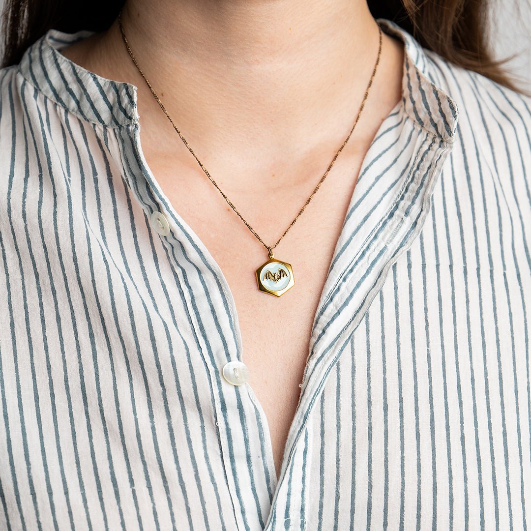 Dusk Flight Bat Necklace - Ornamental Things