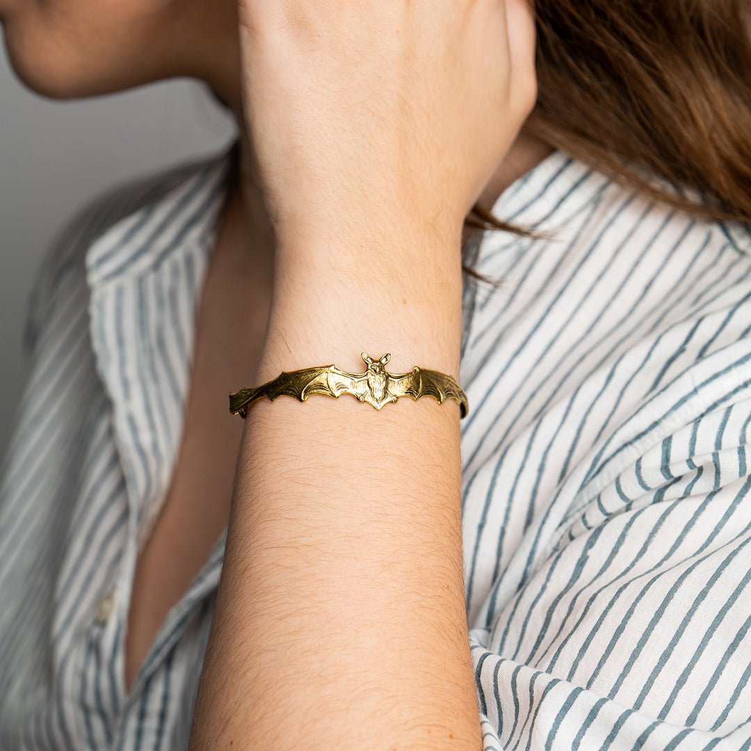 Gold Bat Bracelet - Ornamental Things