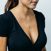 Gold Crescent Moon Necklace - Ornamental Things