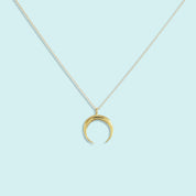Gold Crescent Moon Necklace - Ornamental Things