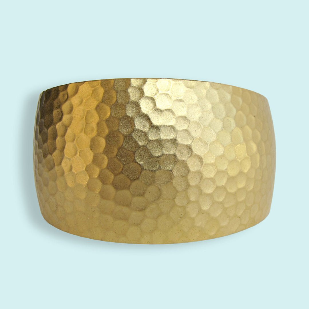 Gold Hammered Cuff Bracelet - Ornamental Things
