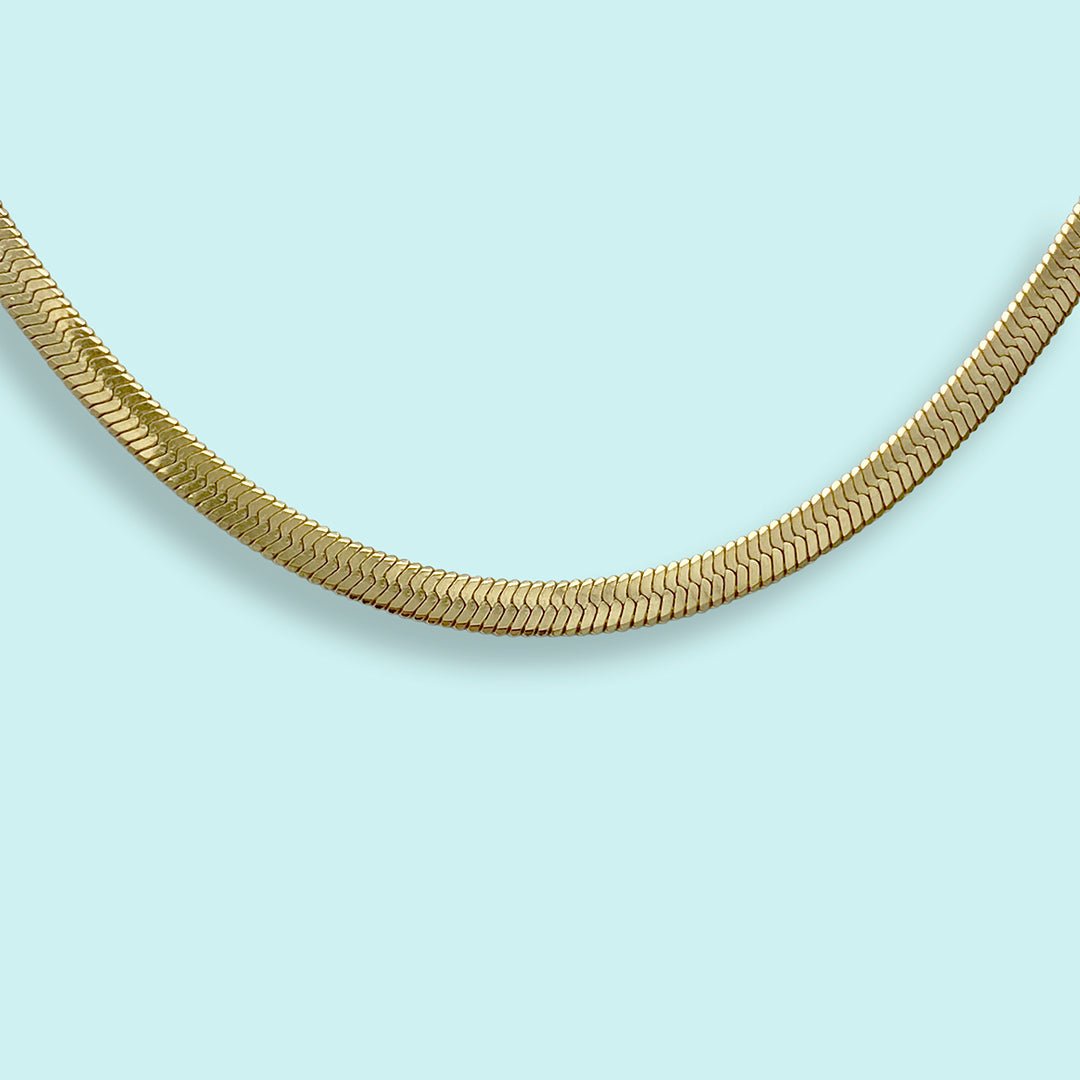 Gold Herringbone Chain - Ornamental Things