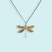 Golden Dragonfly Necklace - Ornamental Things