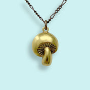 Golden Mushroom Necklace - Ornamental Things