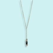 Long Y - drop Shell Handled Knife Necklace - Ornamental Things