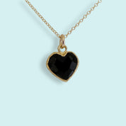 Onyx Heart of Stone Necklace - Ornamental Things