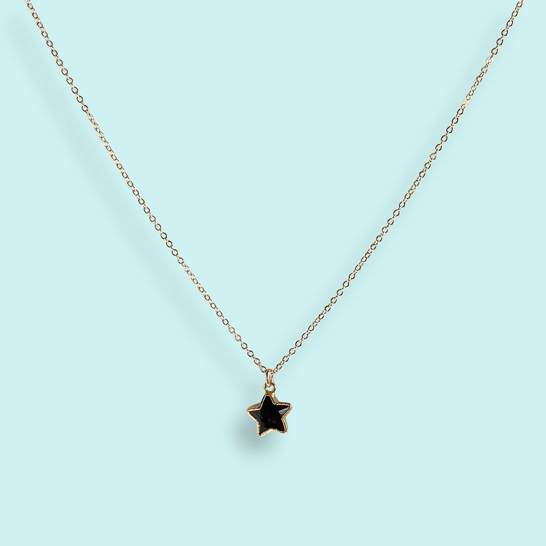 Onyx Star Stone Necklace – Ornamental Things Onyx Star Stone Necklace – Ornamental Things