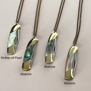 Shell Handled Knife on Brass Necklace - Ornamental Things