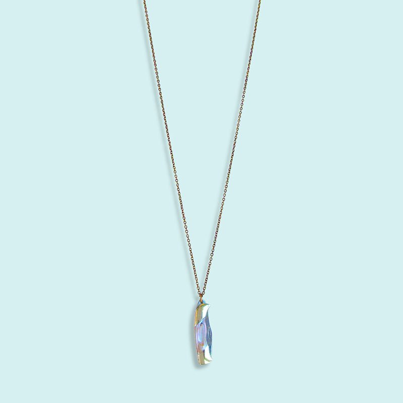 Shell Handled Knife on Brass Necklace - Ornamental Things