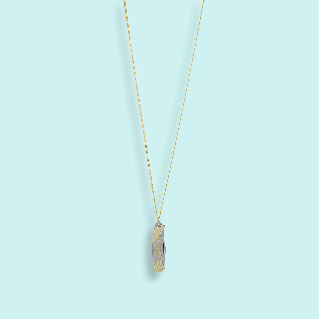 Shell Handled Knife on Gold Chain Necklace - Ornamental Things