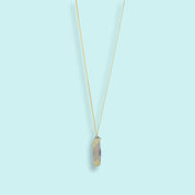 Shell Handled Knife on Gold Chain Necklace - Ornamental Things