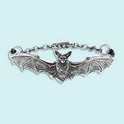 Silver Bat Bracelet - Ornamental Things