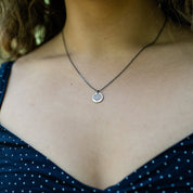 Sterling Evil Eye Medallion Necklace - Ornamental Things