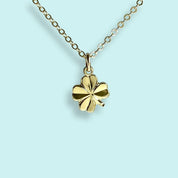 Tiny Gold Clover Necklace - Ornamental Things