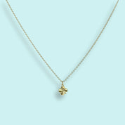 Tiny Gold Clover Necklace - Ornamental Things