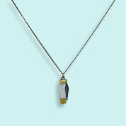 Tiny Pearl Handle Knife on Brass Chain Necklace - Ornamental Things