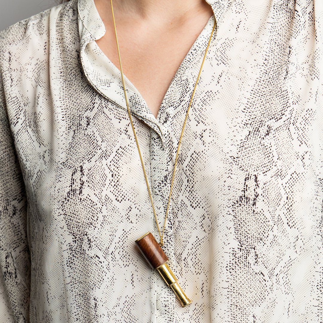 Wood Telescope Necklace - Ornamental Things